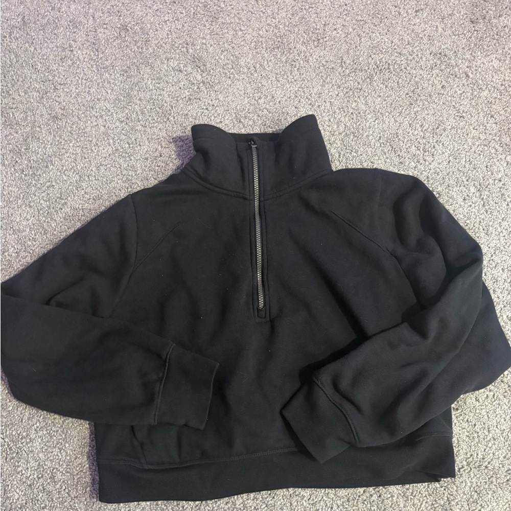 Women’s Black Half-Zip Sweater